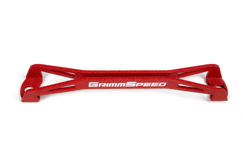 GrimmSpeed 08-18 Subaru WRX/STI Lightweight Battery Tie Down - Red - awdtuningtx