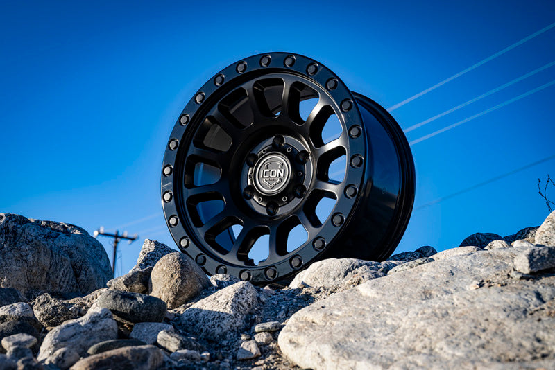 ICON Hulse 17 X 8.5 6 X 5.5 0mm Offset 4.75in BS Double Black - awdtuningtx