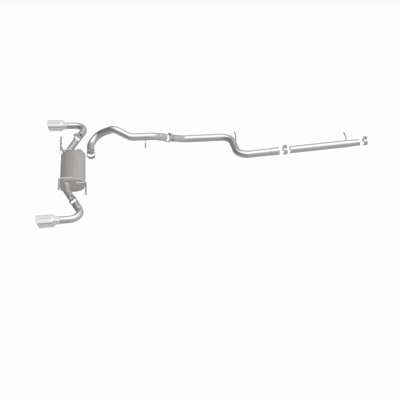 MagnaFlow 10-12 Mazda 3 L4 2.5L Hatchback Split Rear Exit Stainless Cat Back Performance Exhaust - awdtuningtx