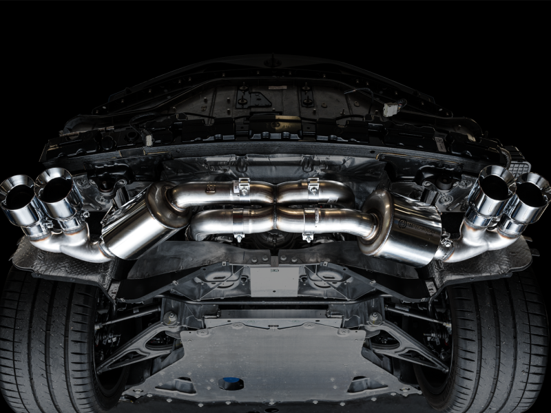 AWE Tuning 2020 Chevrolet Corvette (C8) Touring Edition Exhaust - Quad Chrome Silver Tips - awdtuningtx