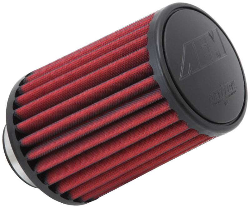 AEM Dryflow Air Filter - Round Tapered - 2.75in Flange ID x 5.5in Base OD x 4.75in Top OD x 7.5in H - awdtuningtx