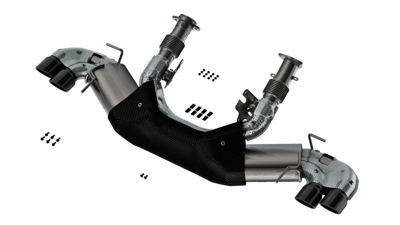 Borla 20-23 Chevy Corvette 6.2L V8 AT w/o NPP 3in ATAK Catback Exhaust - Black Chrome Tips - awdtuningtx