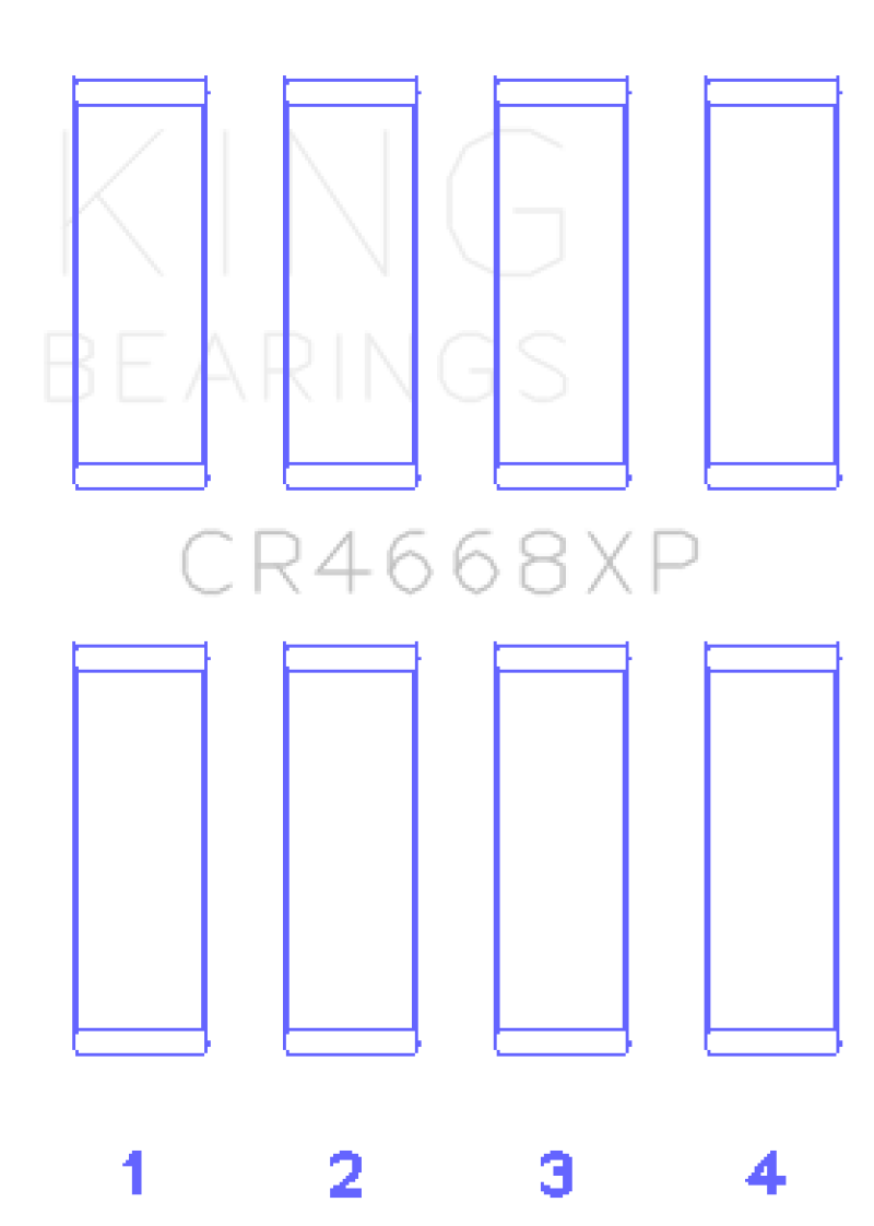 King 08-09 Chrysler Caliber SRT4 / Mitsubishi/Hyundai/Kia World Engine Connecting Rod Bearing Set - awdtuningtx