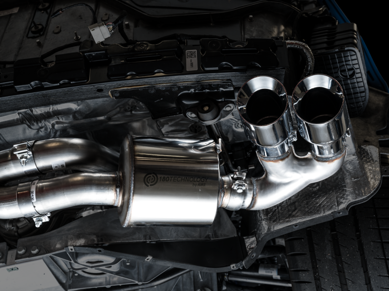 AWE Tuning 2020 Chevrolet Corvette (C8) Touring Edition Exhaust - Quad Chrome Silver Tips - awdtuningtx