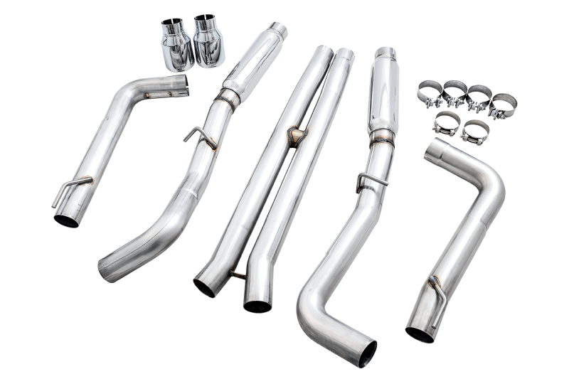 AWE Tuning 2015+ Dodge Charger 6.4L/6.2L Supercharged Track Edition Exhaust - Chrome Silver Tips - awdtuningtx