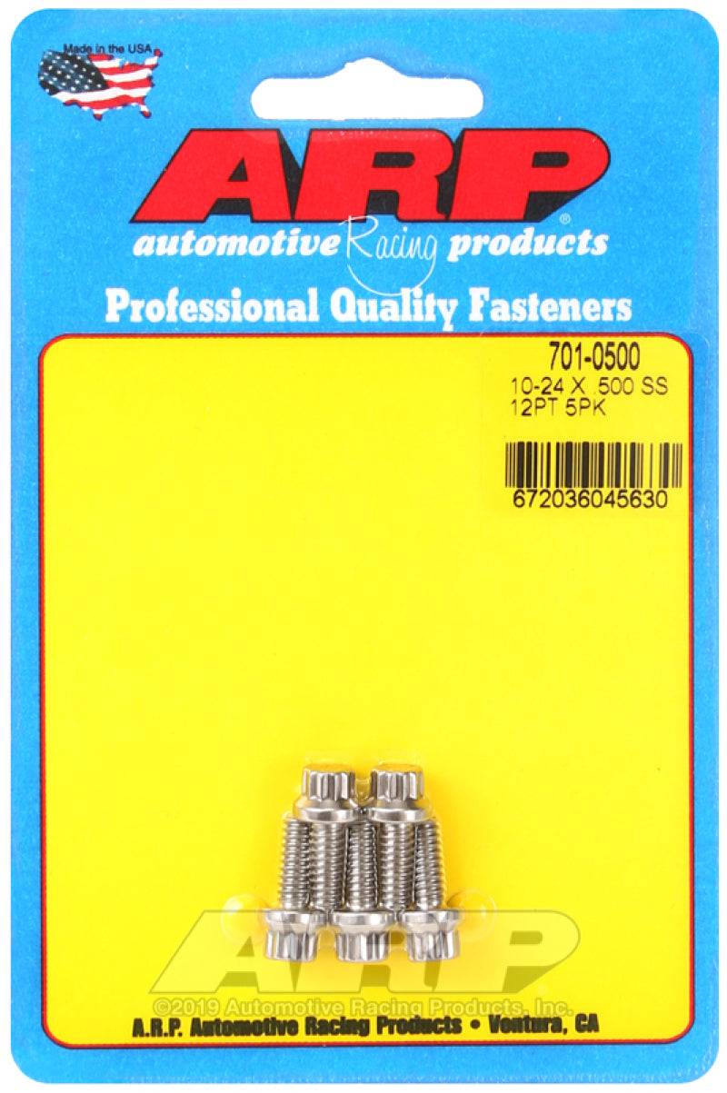 ARP 10-24 x .500 12pt SS bolts - awdtuningtx