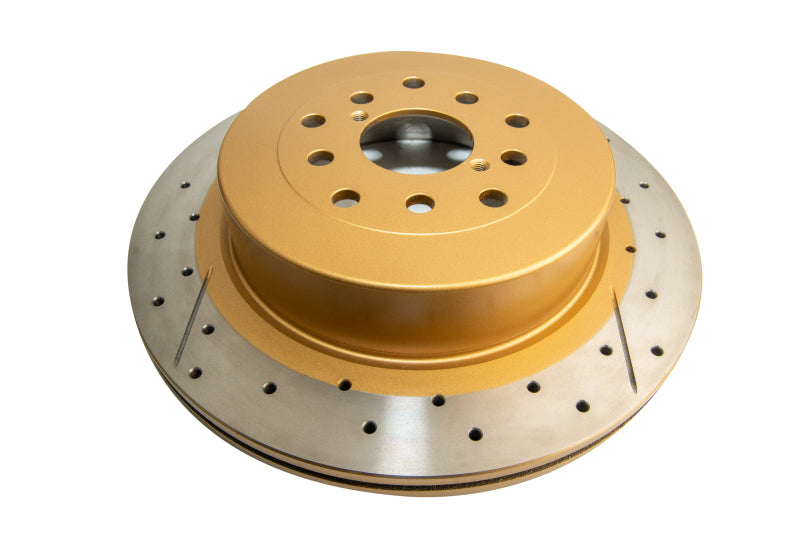 DBA 02-07 Subaru WRX STi 10 Stud Hole Rear Drilled & Slotted Street Series Rotor - awdtuningtx