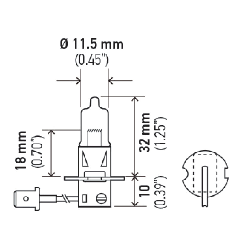 Hella H3 Halogen Bulb *Must Order Qty 10* - awdtuningtx