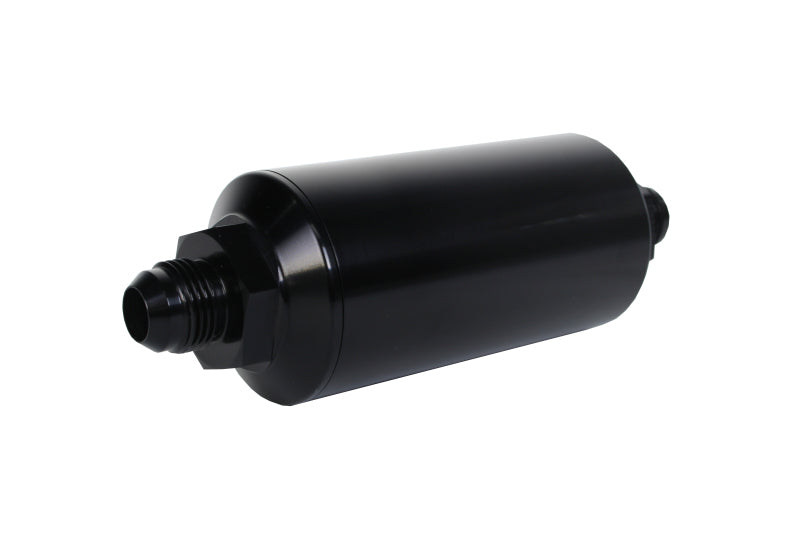 Aeromotive In-Line Filter - AN-08 size Male - 10 Micron Microglass Element - Bright-Dip Black - awdtuningtx