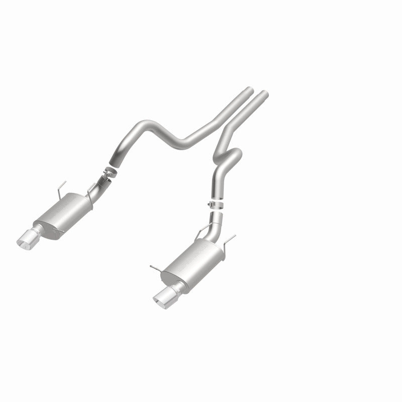 MagnaFlow 13 Ford Mustang Dual Split Rear Exit Stainless Cat Back Performance Exhaust (Street) - awdtuningtx