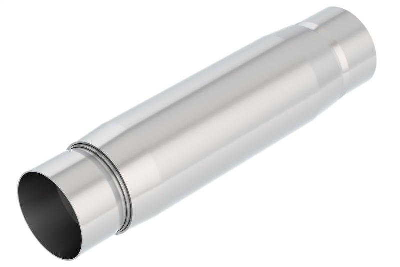 Borla CrateMuffler Resonator Option 3in Center/Center 3.5in Round x 10in - Null Sound Center/Center - awdtuningtx