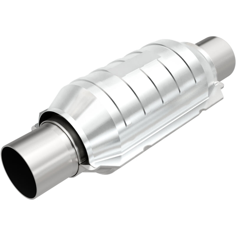 MagnaFlow Conv Univ 3in Inlet/Outlet Center/Center Round 9in Body L x 5.125in W x 13in Overall L - awdtuningtx