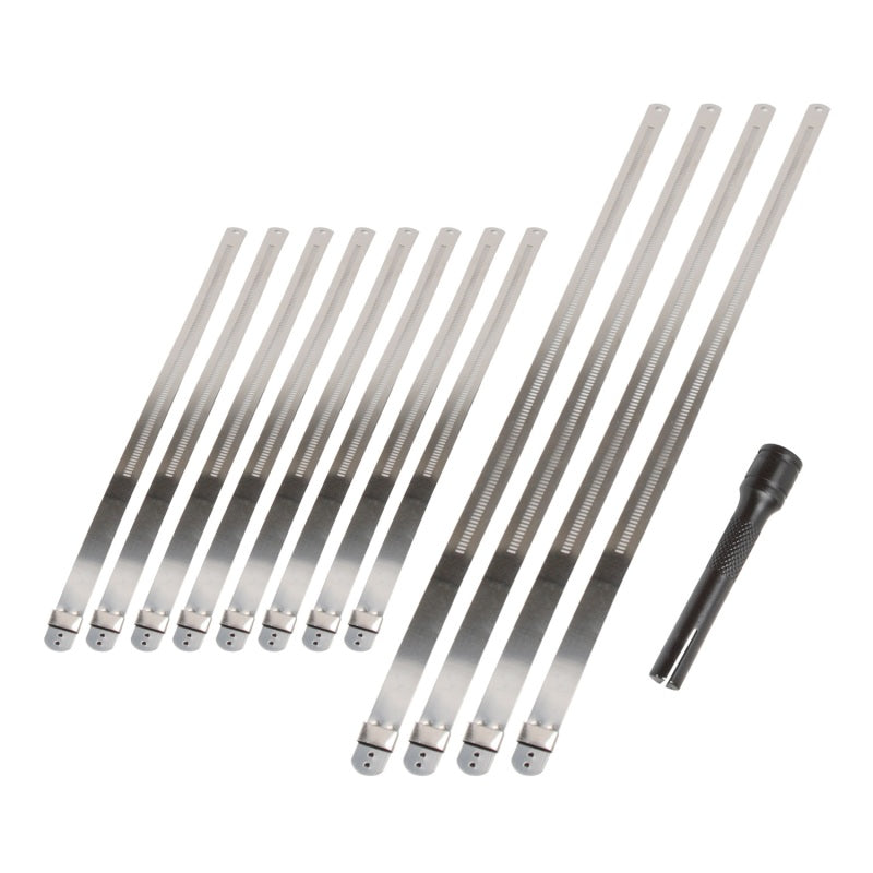 DEI Stainless Steel Positive Locking Tie & Tool Kit - 8in (8 Pack) & 14in (4 Pack) - awdtuningtx