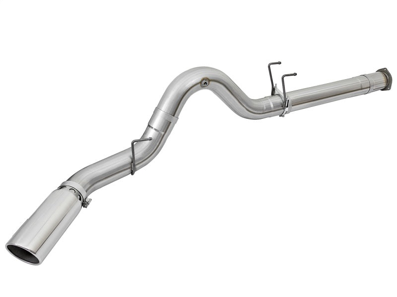 aFe ATLAS 5in DPF-Back Alum Steel Exhaust System w/Polished Tip 2017 Ford Diesel Trucks V8-6.7L (td) - awdtuningtx