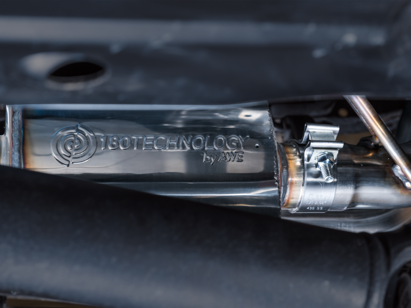 AWE 16-22 Toyota Tacoma 0FG Catback Exhaust w/ BashGuard - Dual Diamond Black Tips - awdtuningtx
