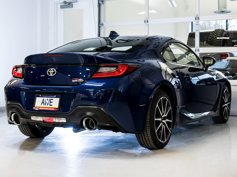 AWE Subaru BRZ/ Toyota GR86/ Toyota 86 Touring Edition Cat-Back Exhaust- Chrome Silver Tips - awdtuningtx