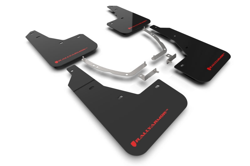 Rally Armor 2022 Hyundai Ioniq 5 Black Mud Flap w/ Red Logo - awdtuningtx