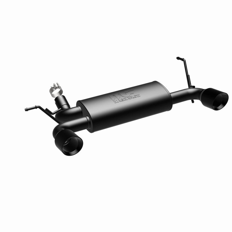 MagnaFlow 07-17 Jeep Wrangler JK 3.8/3.6L Dual Split Rear Exit Black Axle-Back Exhaust - awdtuningtx
