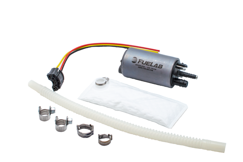 Fuelab 496 In-Tank Brushless Fuel Pump w/9mm Barb & 6mm Barb Siphon - 500 LPH - awdtuningtx