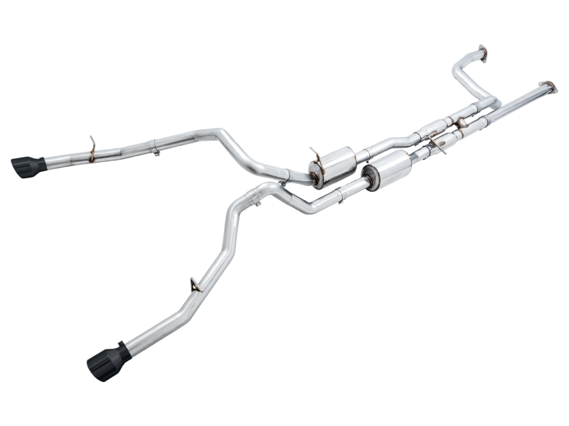 AWE Tuning 2021 RAM 1500 TRX 0FG Cat-Back Exhaust - Diamond Black Tips - awdtuningtx