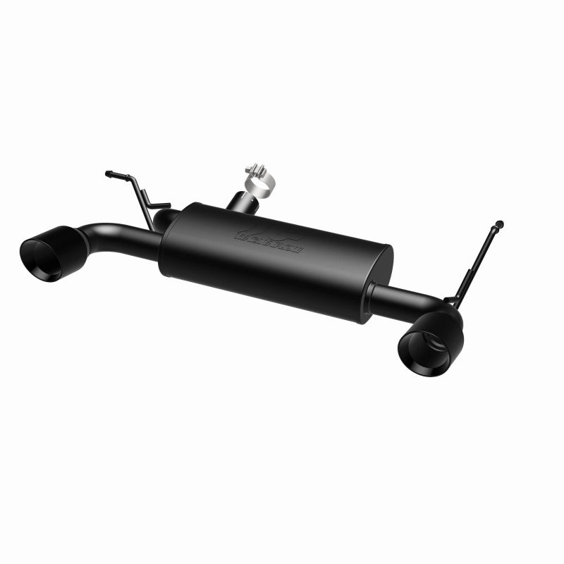 MagnaFlow 07-17 Jeep Wrangler JK 3.8/3.6L Dual Split Rear Exit Black Axle-Back Exhaust - awdtuningtx