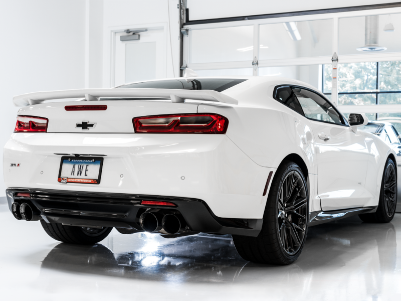 AWE Tuning 16-19 Chevrolet Camaro SS Axle-back Exhaust - Touring Edition (Quad Diamond Black Tips) - awdtuningtx