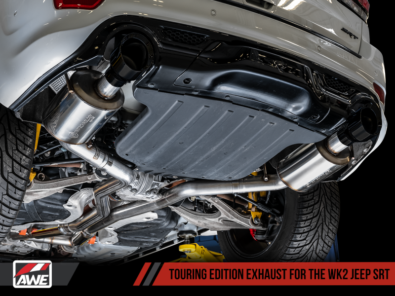 AWE Tuning 2020 Jeep Grand Cherokee SRT Touring Edition Exhaust - Diamond Black Tips - awdtuningtx