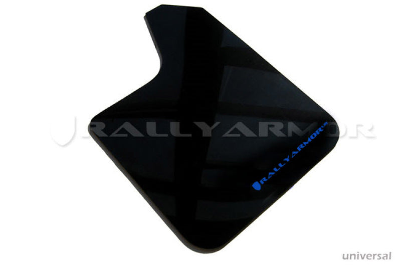 Rally Armor Universal Fit (No Hardware) Black UR Mud Flap w/ Blue Logo - awdtuningtx