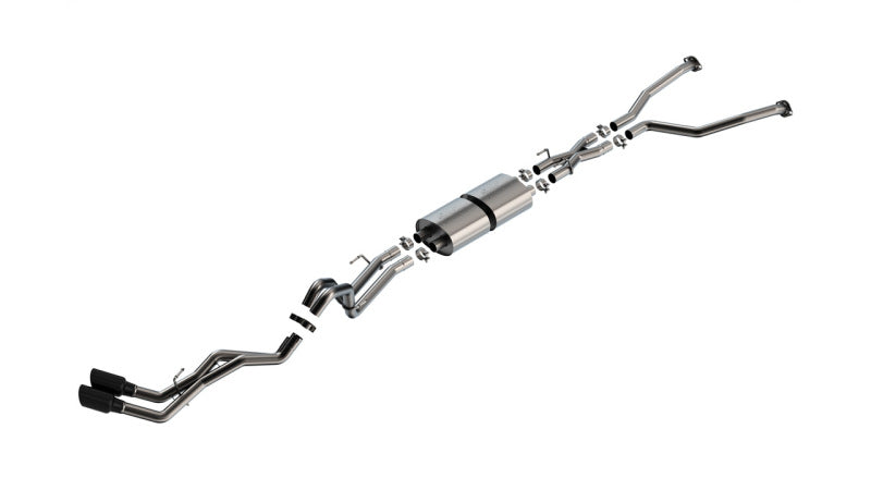 Borla 22-24 Toyota Tundra 3.4L V6 (Inc. Hyb.) Ext. Cab/STD Bed/145.7in WB ATAK Cat-Back - Blk Chrm - awdtuningtx