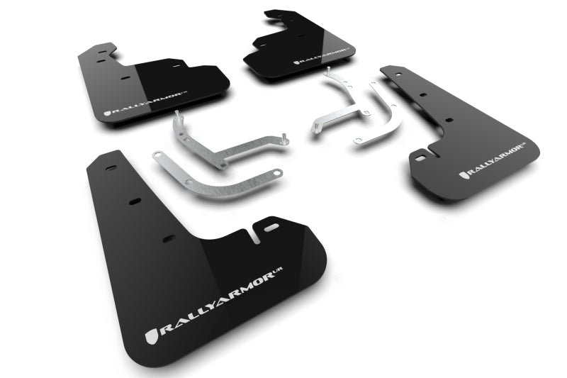 Rally Armor 2024 Subaru Impreza Black UR Mud Flap w/ White Logo - awdtuningtx