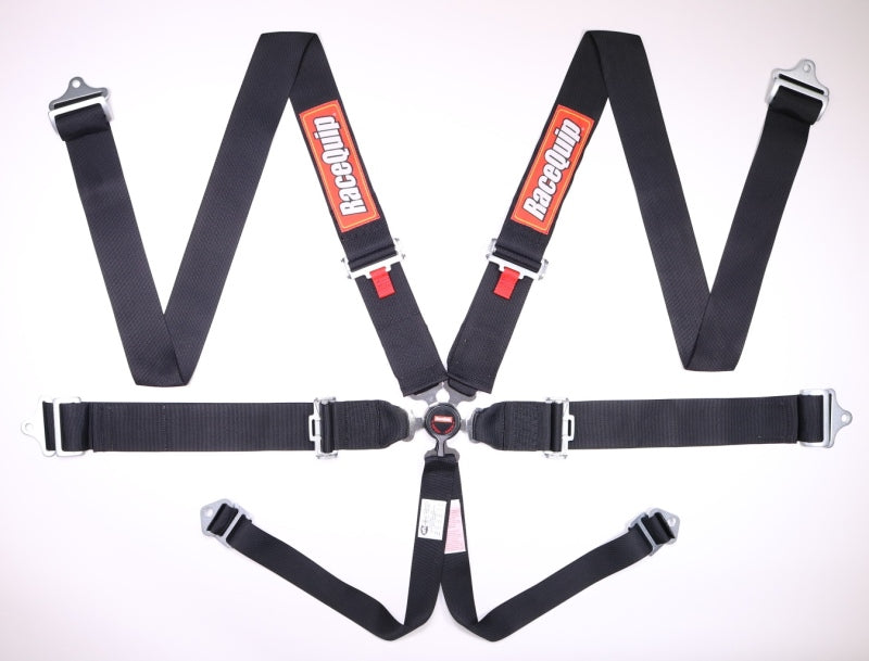 RaceQuip Black SFI CAMLOCK 6pt PD Lap Seat Belt - awdtuningtx