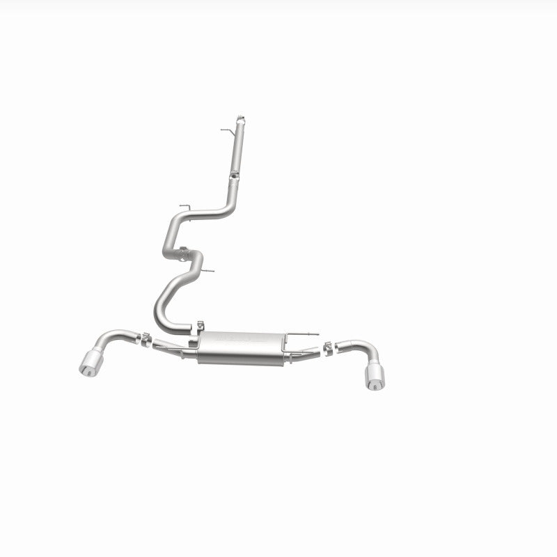 MagnaFlow 10-12 Mazda 3 L4 2.5L Hatchback Split Rear Exit Stainless Cat Back Performance Exhaust - awdtuningtx