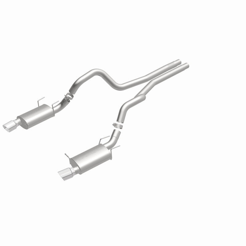 MagnaFlow 13 Ford Mustang Dual Split Rear Exit Stainless Cat Back Performance Exhaust (Street) - awdtuningtx