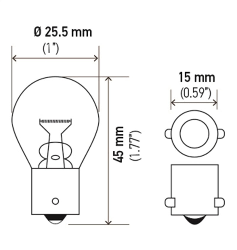 Hella Bulb 93 12V 13W BA15s S8 - awdtuningtx