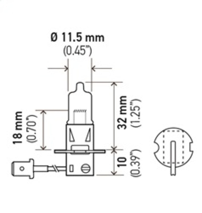 Hella H3 Halogen Bulb *Must Order Qty 10* - awdtuningtx