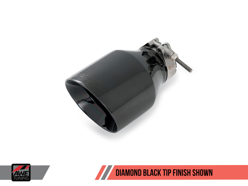 AWE Tuning Mk5 Jetta Mk6 Sportwagen 2.5L Track Edition Exhaust - Diamond Black Tips - awdtuningtx