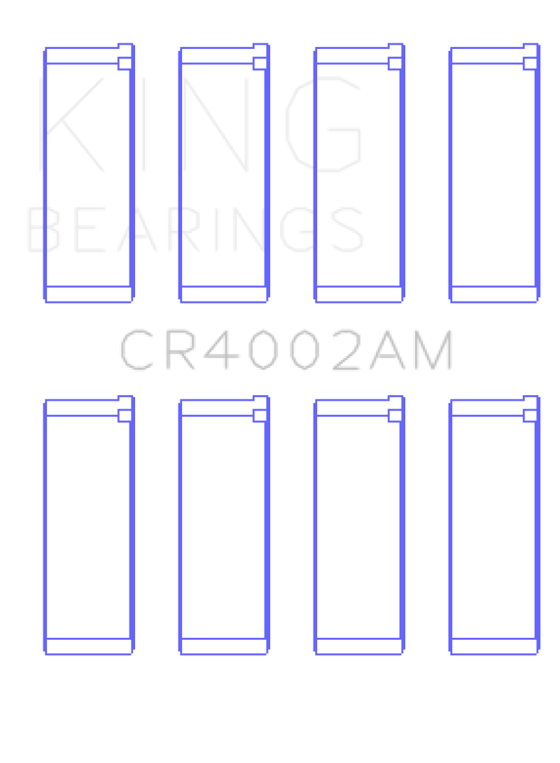 King Ford/Kia/Mazda DOHC 16 Valve/SOHC 16 Valve/SOHC 8 Valve (Size +0.25) Rod Bearing Set - awdtuningtx