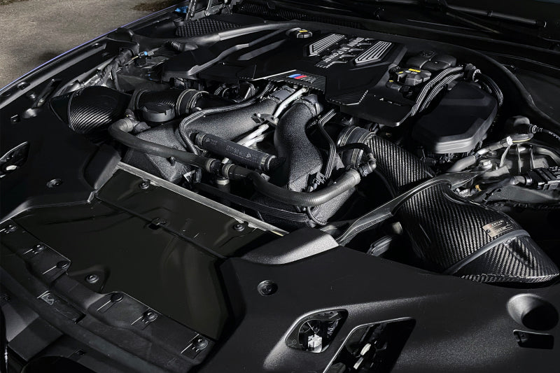 CSF 16-21 BMW M5 (F90) / 17-21 BMW M8 (F91/F92/F93) Twin Charge-Air-Cooler Set - Crinkle Black - awdtuningtx