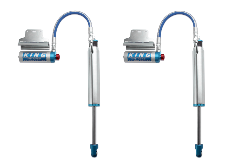 King Shocks 2005+ Toyota Tacoma (6 Lug) Rear 2.5 Dia Remote Reservoir Shock w/Adjuster (Pair) - awdtuningtx