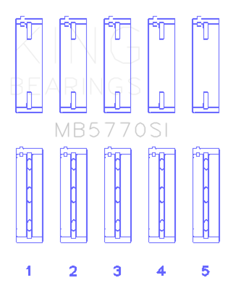 King Nissan / Infiniti VK45 - VK50 - VK56 (Size STD) Main Bearing Set - awdtuningtx