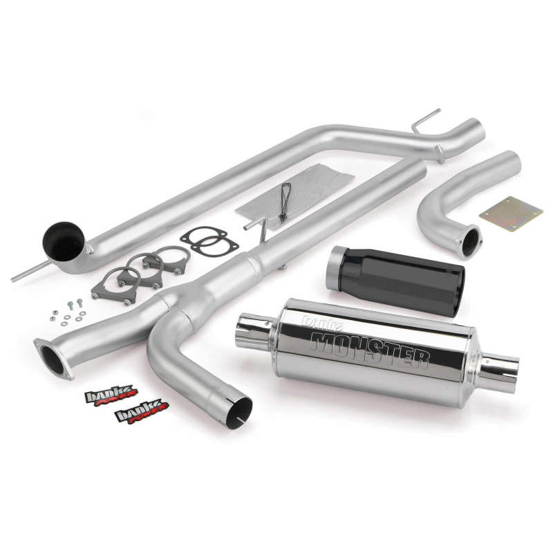 Banks Power 04-14 Nissan 5.6L Titan (All) Monster Exhaust System - SS Single Exhaust w/ Black Tip - awdtuningtx