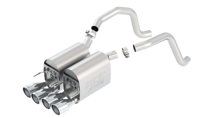 Borla 05-08 Chevrolet Corvette Coupe/Conv 6.0L/6.2L 8cyl Aggressive ATAK Exhaust (rear section only) - awdtuningtx
