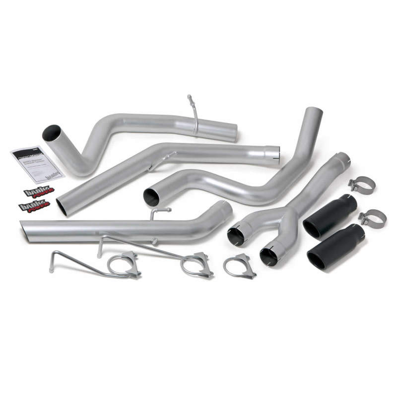 Banks Power 14-15 Dodge Ram 1500 3.0L Diesel Monster Exhaust System - SS Dual Exhaust w/ Black Tips - awdtuningtx