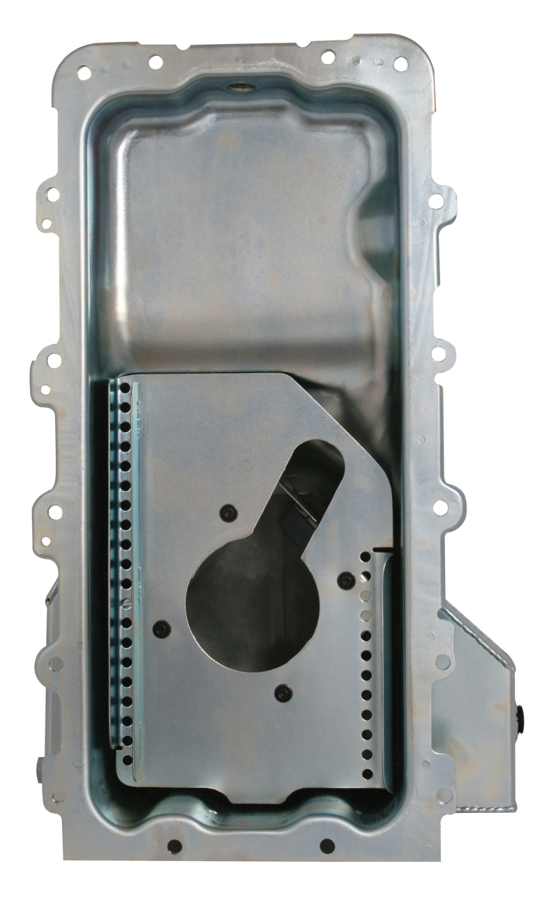 Moroso Ford 4.6/5.4L (w/Rear Sump) Road Race Baffled Wet Sump 8qt 6.5in Steel Oil Pan - awdtuningtx