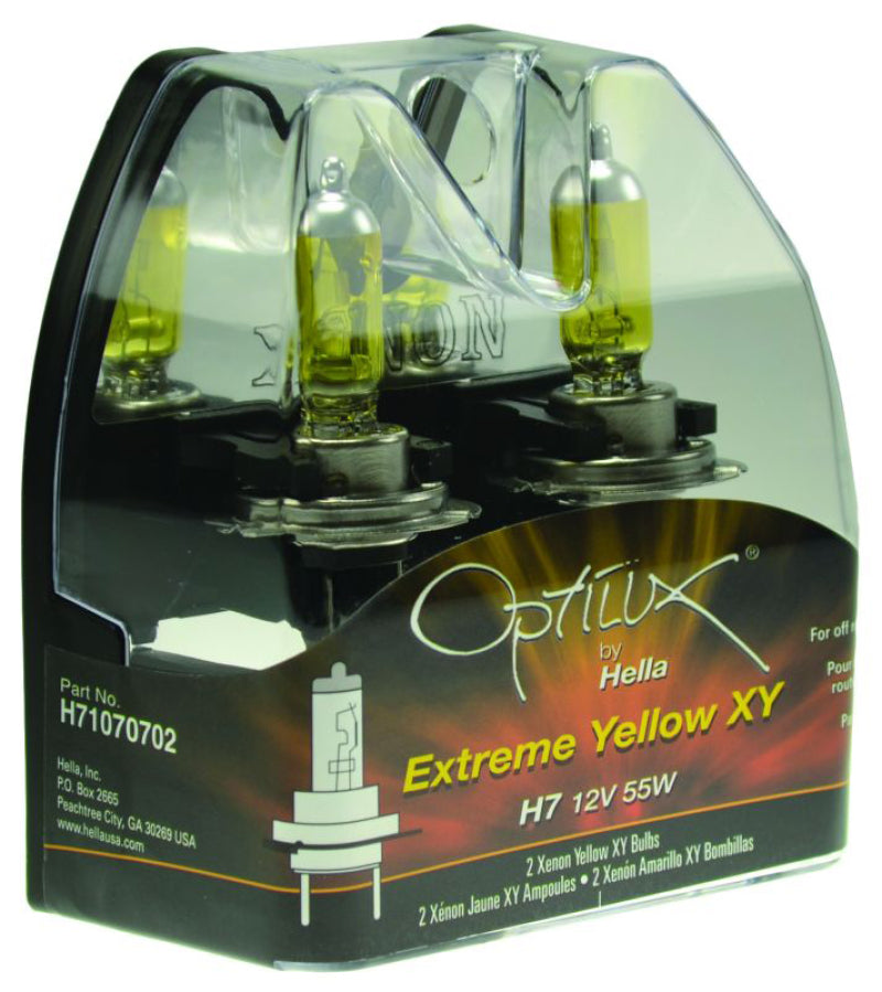 Hella Optilux H7 12V/55W XY Xenon Yellow Bulb - awdtuningtx