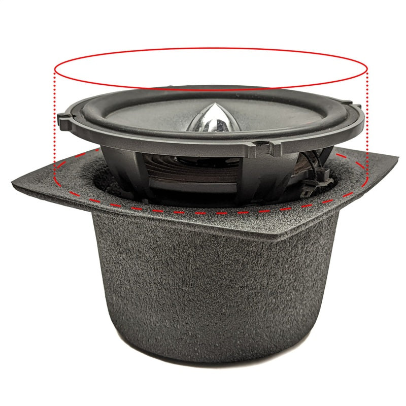 DEI Speaker Baffles 5.25in Round 6.5in Wide 6.5 Height 2.5in Deep Pair - awdtuningtx