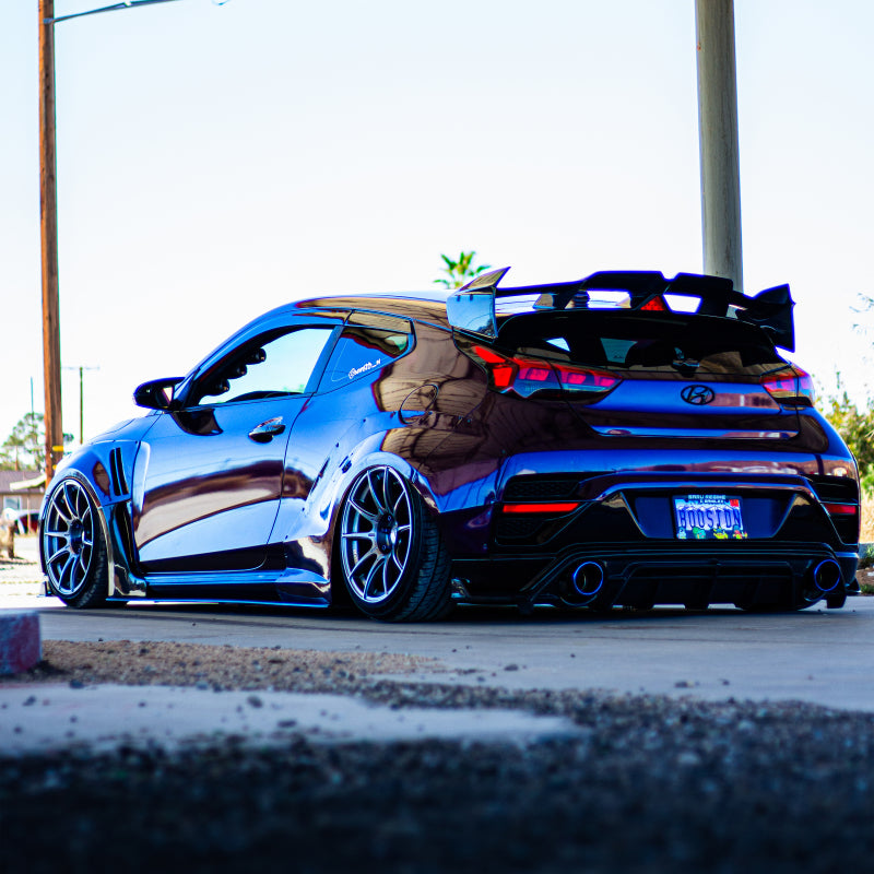 Injen 19-22 Hyundai Veloster N L4 2.0L Turbo Performance SS Axle Back Exhaust System - Burnt Ti Tips - awdtuningtx