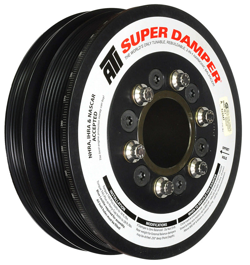 ATI Damper - 7.48in - Alum - 6/4 Grv - LS3 Camaro - 10-15 - Gen 3 Vortec Truck - 6 Bolt - LS - awdtuningtx