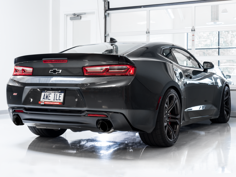 AWE Tuning 16-19 Chevrolet Camaro SS Axle-back Exhaust - Touring Edition (Diamond Black Tips) - awdtuningtx