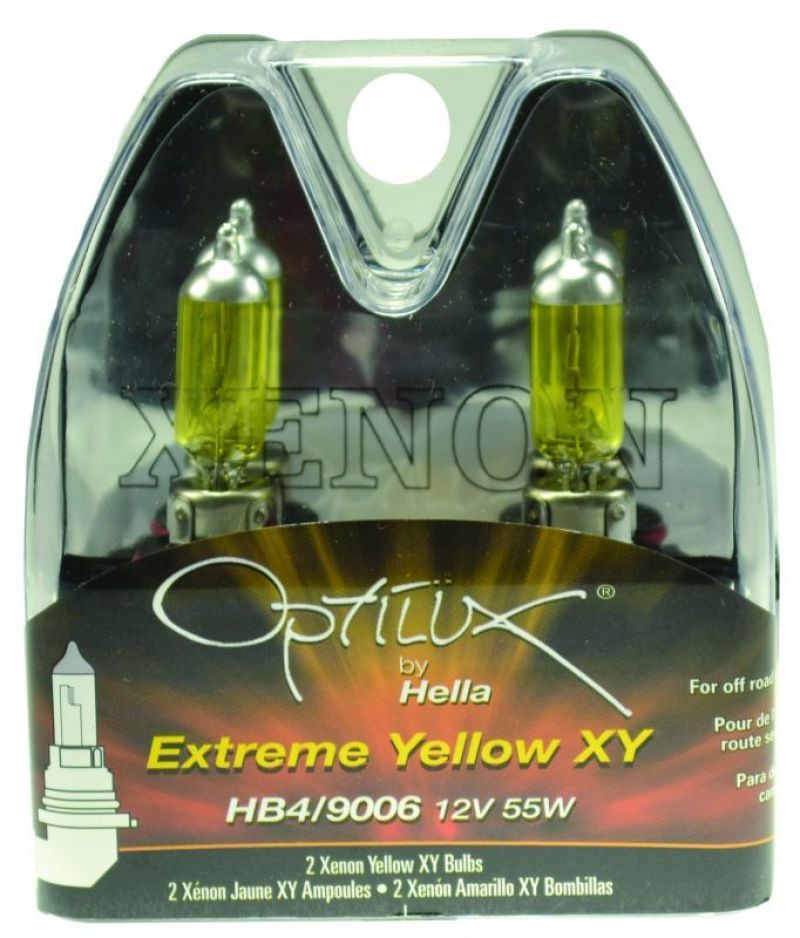 Hella Optilux HB4 9006 12V/55W XY Xenon Yellow Bulb - awdtuningtx